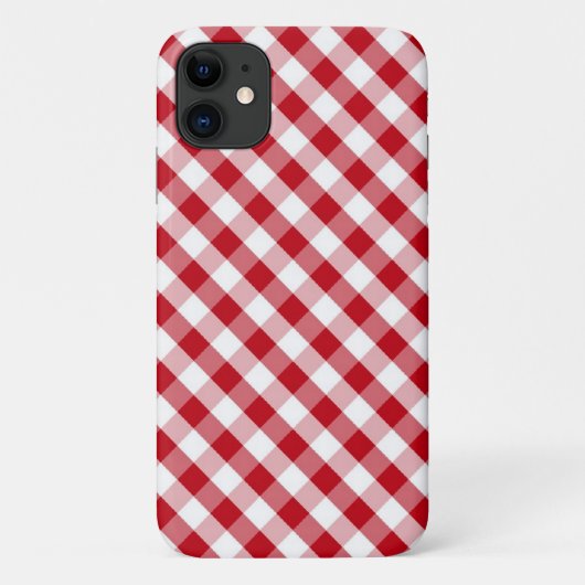 Coques Case-Mate iPhone Motif rouge de guingan (Dos)