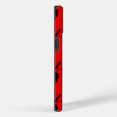 Coques Case-Mate iPhone Motif rouge de la silhouette de Ladybug (Verso / Droite)