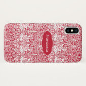 Coques Case-Mate iPhone Motif rouge de lapin Morris (Dos (Horizontal))