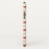 Coques Case-Mate iPhone Motif rouge de singes (Dos/Droite)