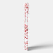 Coques Case-Mate iPhone Motif rouge et blanc (Verso / Droite)