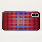 Coques Case-Mate iPhone Motif rouge et bleu (Dos (Horizontal))