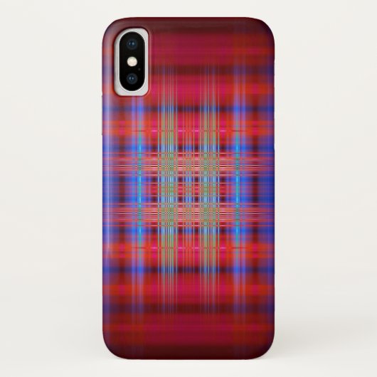 Coques Case-Mate iPhone Motif rouge et bleu (Dos)