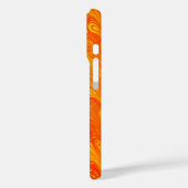 Coques Case-Mate iPhone Motif rouge orange marbling (Verso / Gauche)