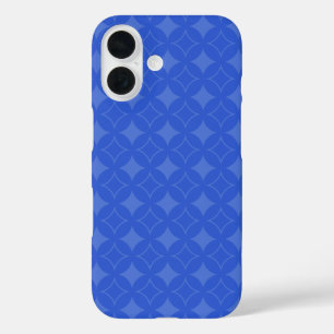 Coques iPhone 16 Motif royal bleu shippo
