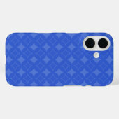 Coques Case-Mate iPhone Motif royal bleu shippo (Verso (horizontal))