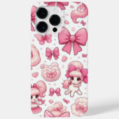 Coques Case-Mate iPhone motif ruban et cerise (Verso)