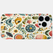 Coques Case-Mate iPhone motif ruban et cerise (Verso (horizontal))