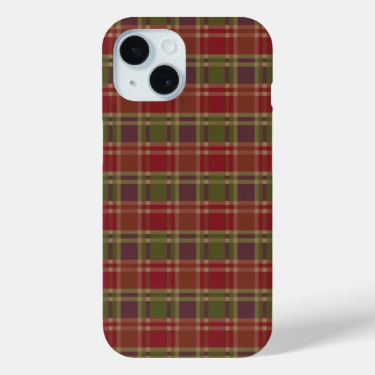 Coques Case-Mate iPhone motif "Rustic Plaid Elegance" (Verso)
