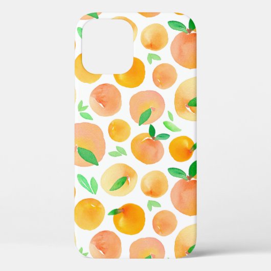 Coques Case-Mate iPhone Motif sans couture avec aquarelle peinte à la main (Verso)