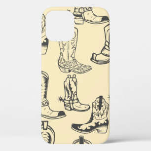 Case-Mate iPhone Case Motif sans couture avec bottes de cowboy. cowboy,