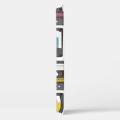 Coques Case-Mate iPhone Motif sans couture avec cassettes rétro en douceur (Verso / Droite)