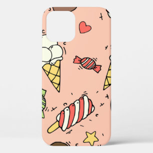 Case-Mate iPhone Case Motif sans couture avec crème glacée et lollipopes