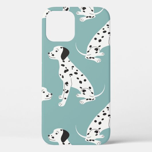 Coques Case-Mate iPhone Motif sans couture avec dalmate mignon (Verso)