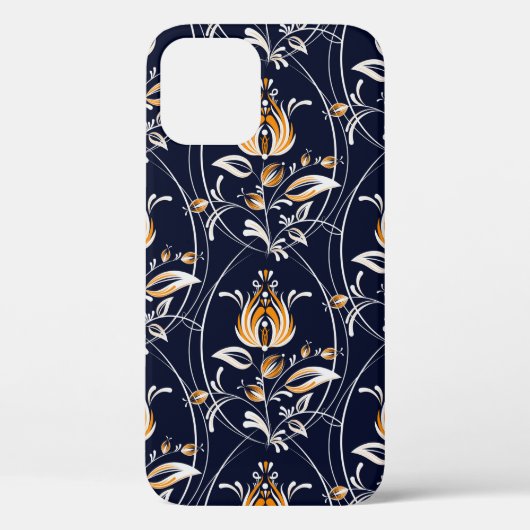 Coques Case-Mate iPhone Motif sans couture avec des fleurs dans le style f (Verso)