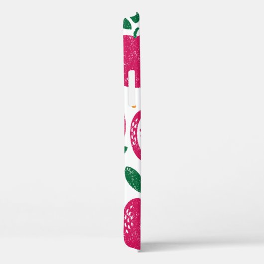 Coques Case-Mate iPhone Motif sans couture avec des fruits. Timbre texturé (Verso / Droite)