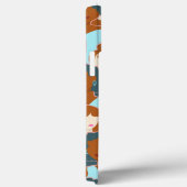 Coques Case-Mate iPhone Motif sans couture avec filles noires et blanches (Verso / Droite)