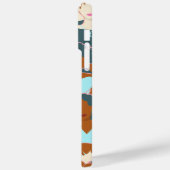 Coques Case-Mate iPhone Motif sans couture avec filles noires et blanches (Verso / Gauche)