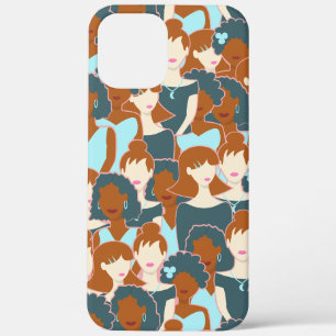 Case-Mate iPhone Case Motif sans couture avec filles noires et blanches