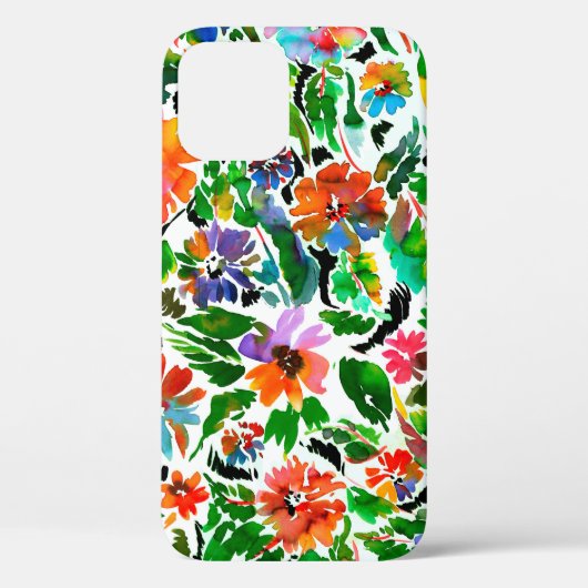 Coques Case-Mate iPhone Motif sans couture avec fleurs  (Verso)