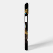Coques Case-Mate iPhone Motif sans couture avec libellules d'or (Verso / Droite)