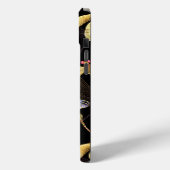 Coques Case-Mate iPhone Motif sans couture avec libellules d'or (Verso / Gauche)