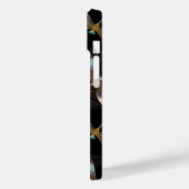 Coques Case-Mate iPhone Motif sans couture avec libellules d'or (Verso / Gauche)