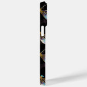 Coques Case-Mate iPhone Motif sans couture avec libellules d'or (Verso / Droite)