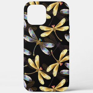 Case-Mate iPhone Case Motif sans couture avec libellules d'or