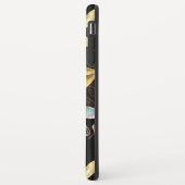 Coques Case-Mate iPhone Motif sans couture avec libellules dorées (Dos/Gauche)