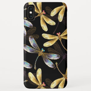 Case-Mate iPhone Case Motif sans couture avec libellules dorées