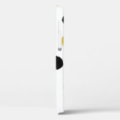 Coques Case-Mate iPhone Motif sans couture avec points noirs et dorés (Verso / Gauche)