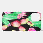 Coques Case-Mate iPhone Motif sans couture avec succulents. Aquarelle cact (Verso (horizontal))