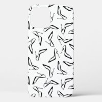 Motif sans couture avec talons hauts glamor chauss