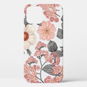 Case-Mate iPhone Case Motif sans couture. Beau tissu fleurissant réalité