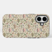 Coques Case-Mate iPhone Motif sans couture de champignons beige chaud Bohè (Verso (horizontal))