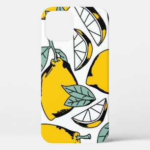 Case-Mate iPhone Case Motif sans couture de citrons dessinés à la main b