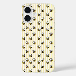 Coques iPhone 16 Motif sans couture de jolie abeille