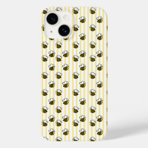 Coque Pour iPhone 14 Motif sans couture de jolie abeille