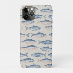 Case-Mate iPhone Case Motif sans couture de poissons dessinés à la main