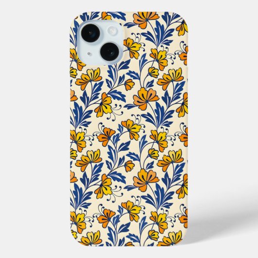 Coques Case-Mate iPhone Motif sans couture époustouflant de fleurs et de f (Verso)
