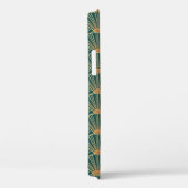 Coques Case-Mate iPhone Motif sans couture géométrique avec lignes dorées. (Verso / Droite)