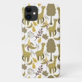 Coques Case-Mate iPhone Motif sans couture Giraffe jaune blanc arrière - p (Dos)