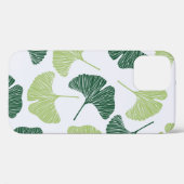 Coques Case-Mate iPhone Motif sans couture Green ginkgo biloba  (Verso (horizontal))