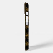 Coques Case-Mate iPhone Motif sans couture Guilloché Or Luxe (Verso / Gauche)