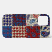 Coques Case-Mate iPhone Motif sans couture. Imitation d'un motif de patchw (Verso (horizontal))