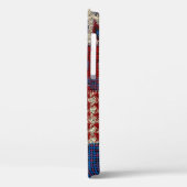 Coques Case-Mate iPhone Motif sans couture. Imitation d'un motif de patchw (Verso / Gauche)