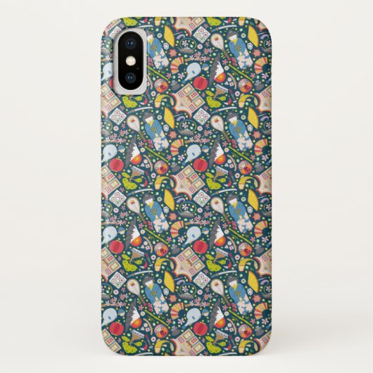 Coques Case-Mate iPhone Motif sans couture japonais (Dos)