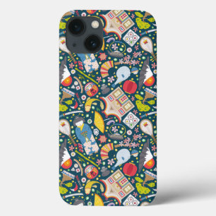 iPhone 13 Coque Motif sans couture japonais