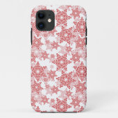 Coques Case-Mate iPhone Motif sans couture rouge et blanc (Dos)